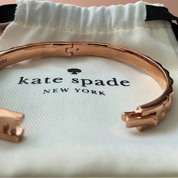Kate Spade rose gold bangle bracelet. - Picture 3 of 5